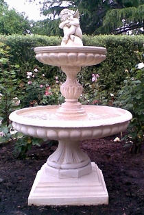 Ashton Fountain With Cherub Top Piece 